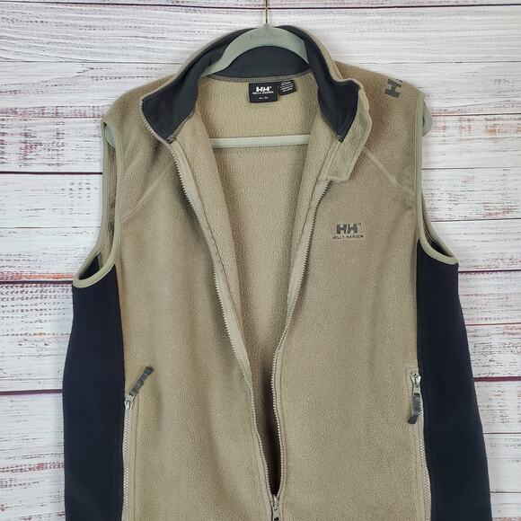 Retro HH Helly Hansen Fleece Pile Sweater Vest Zip Up Color Block Gorpcore XL - Picture 5 of 11